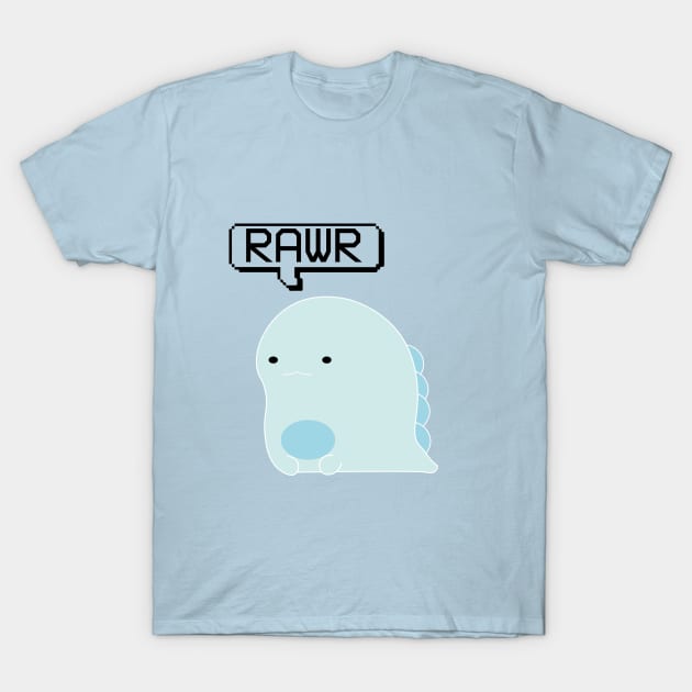 Blue Rawr T-Shirt by Flow Space